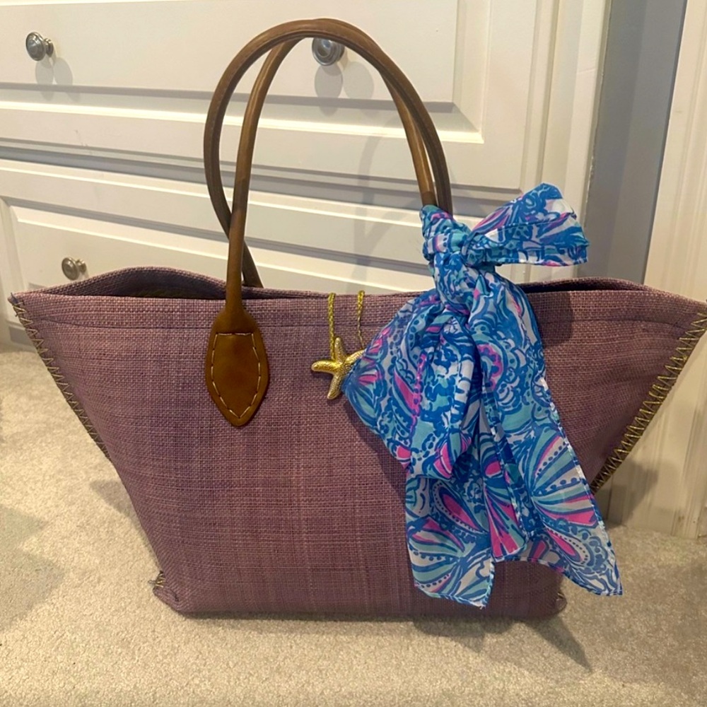 Lilly Pulitzer bag w/scarf